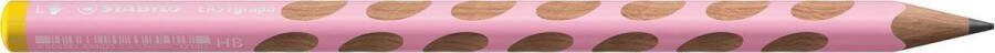 STABILO EASYgraph S Pastel potlood HB 3 15 mm voor linkshandigen roze 6 stuks