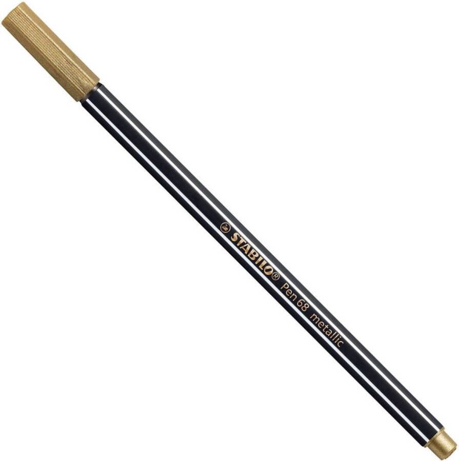 STABILO Pen 68 Metallic Premium Metallic Viltstift Metallic Goud per stuk