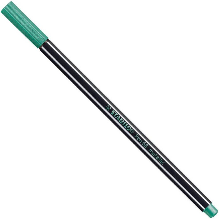 STABILO Pen 68 Metallic Premium Metallic Viltstift Metallic Groen per stuk