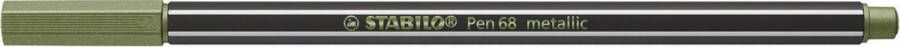 STABILO Pen 68 Metallic Premium Metallic Viltstift Metallic Licht Groen per stuk
