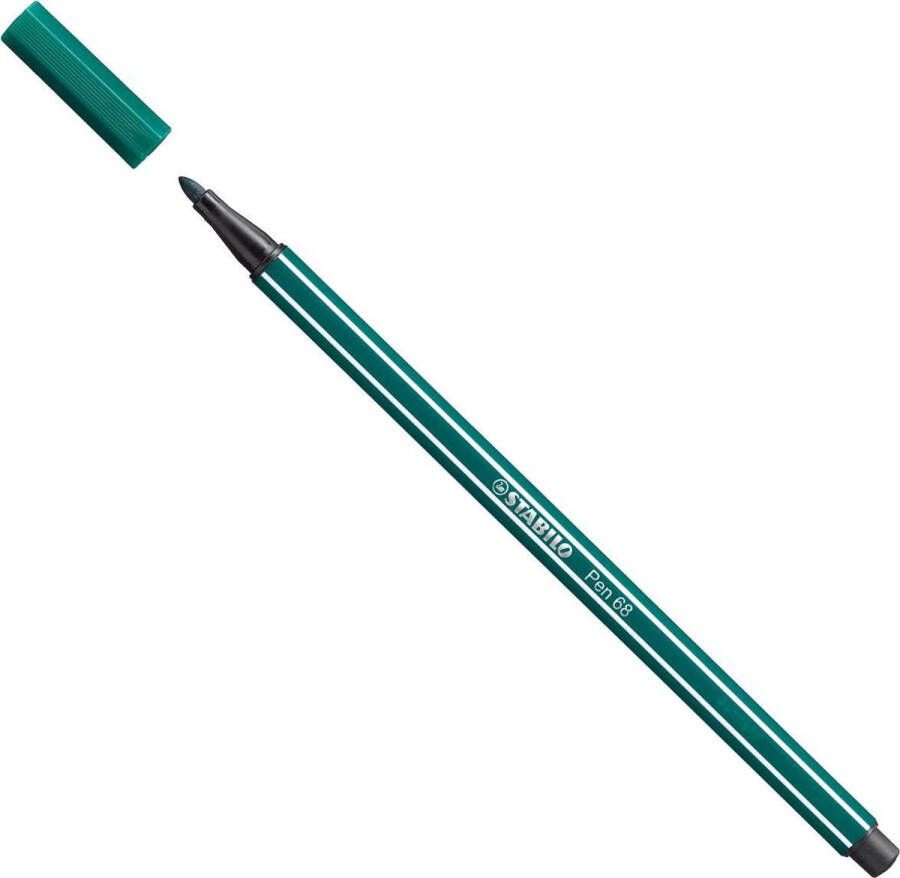 STABILO Pen 68 Premium Viltstift Blauw Groen per stuk