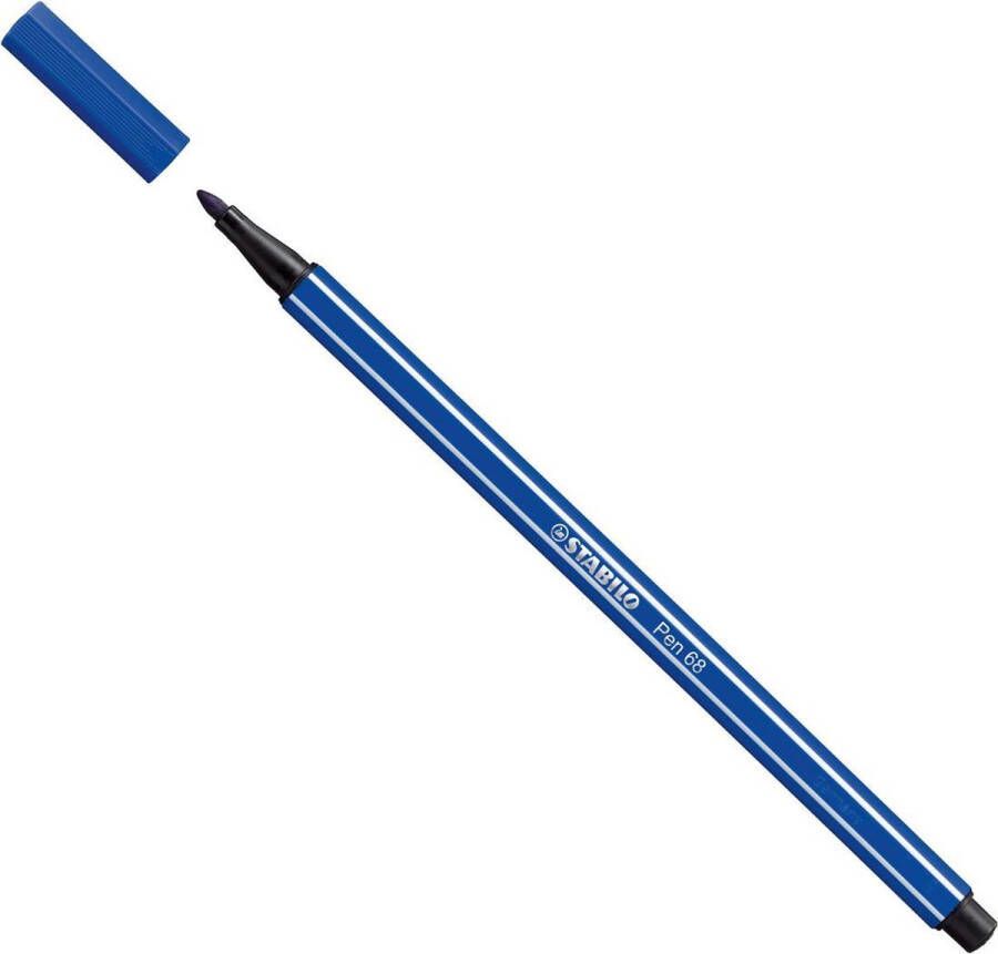 STABILO Pen 68 Premium Viltstift Donker Blauw per stuk