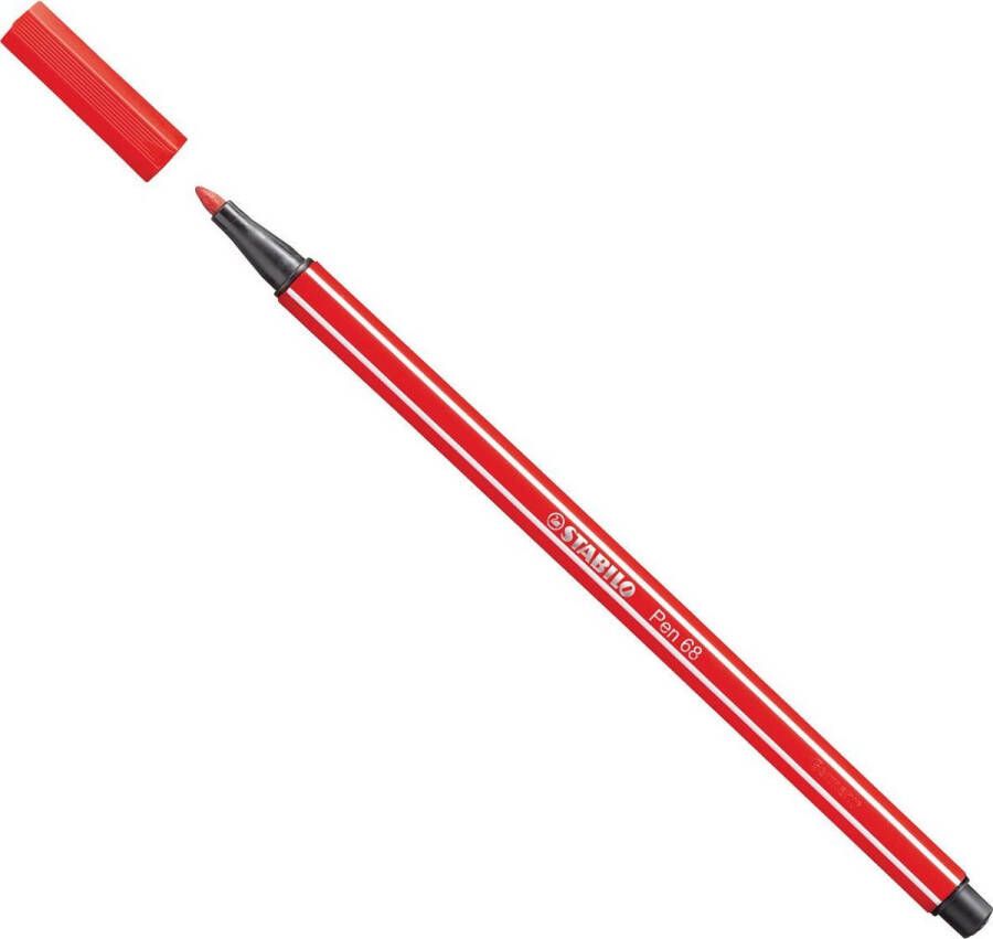 STABILO Pen 68 Premium Viltstift Karmijn Rood per stuk