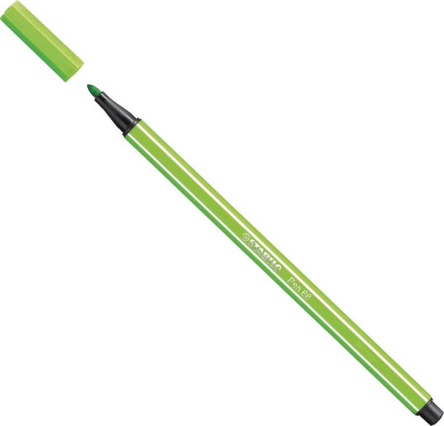STABILO Pen 68 Premium Viltstift Licht Groen per stuk