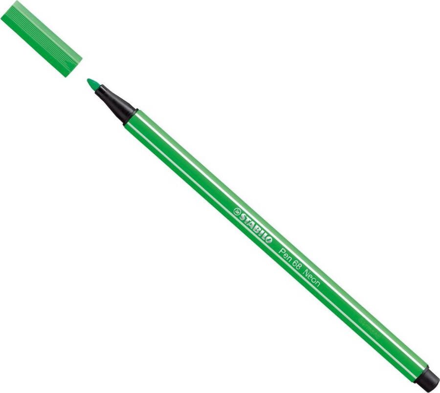 STABILO Pen 68 Premium Viltstift Neon Groen per stuk