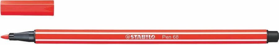 STABILO Pen 68 Premium Viltstift Neon Rood per stuk