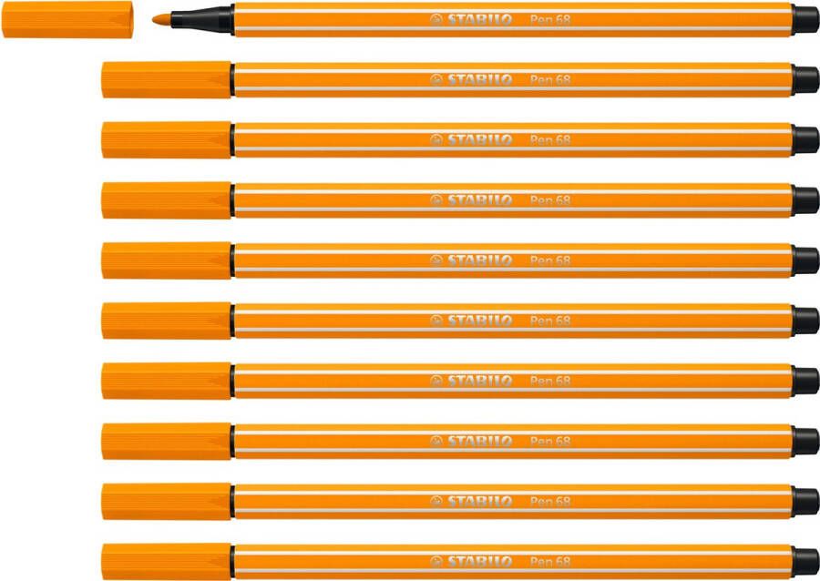STABILO Viltstift Pen 68 54 oranje | 10 stuks | 10 stuks