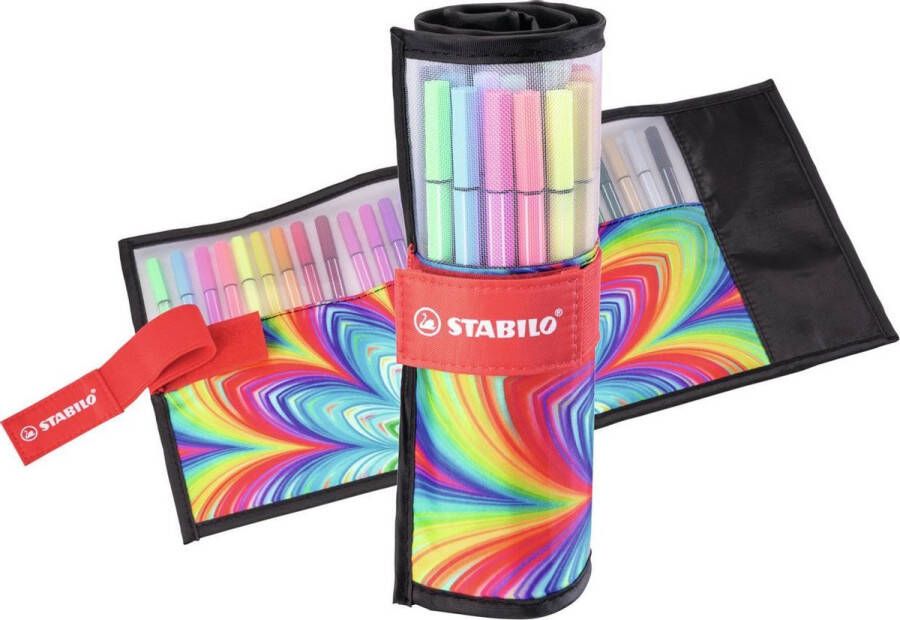 STABILO Pen 68 Premium Viltstift Rollerset ARTY Edition Set Met 25 Verschillende Kleuren