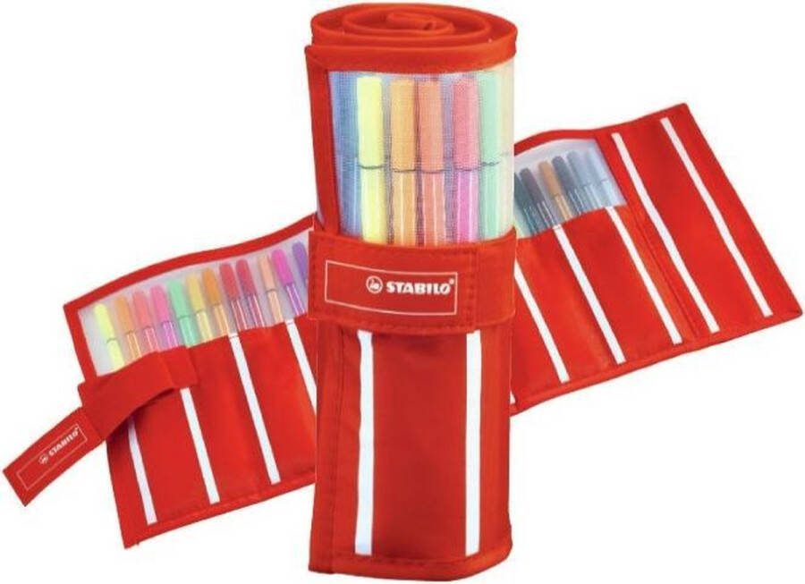 STABILO Pen 68 Premium Viltstift Rollerset Set Met 30 Stuks Met 30 Verschillende Kleuren