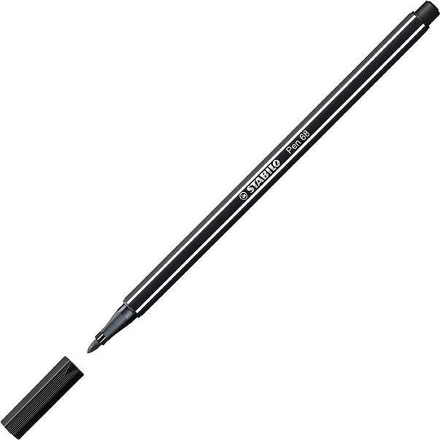 STABILO Pen 68 Premium Viltstift Zwart per stuk