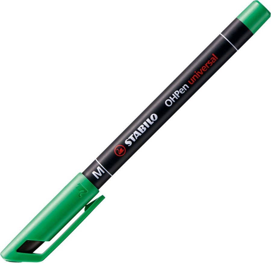 STABILO Viltstift OHpen permanent 842 36 rond 0.7mm groen 10 stuks