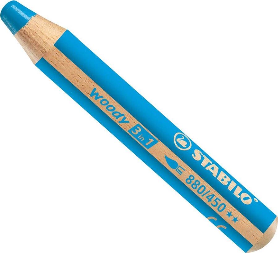 STABILO woody 3 in 1 multitalent potlood Lichtblauw Per stuk