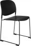 Housecraft Living Housecraft Stacks Eetkamerstoelen Zwart Set van 4 - Thumbnail 1