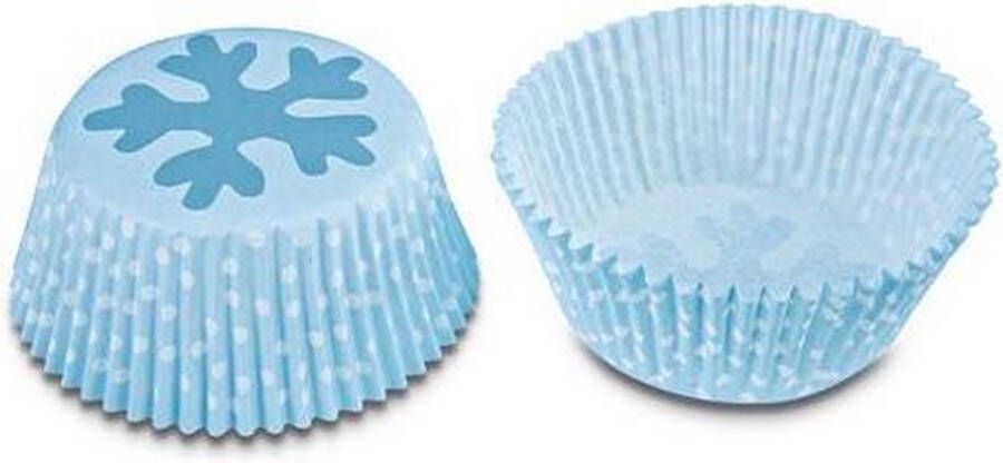 Staedtler Papieren cupcake vormpjes blauwe sneeuwvlok set van 50 Städter