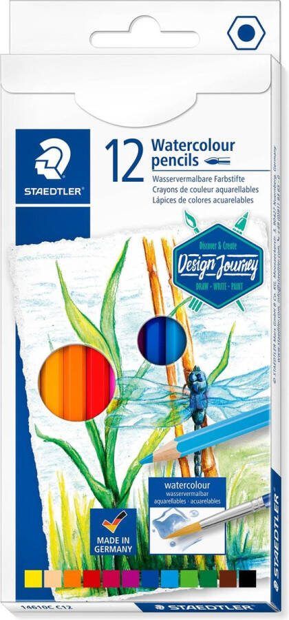 STAEDTLER aquarel kleurpotloden set 12 st
