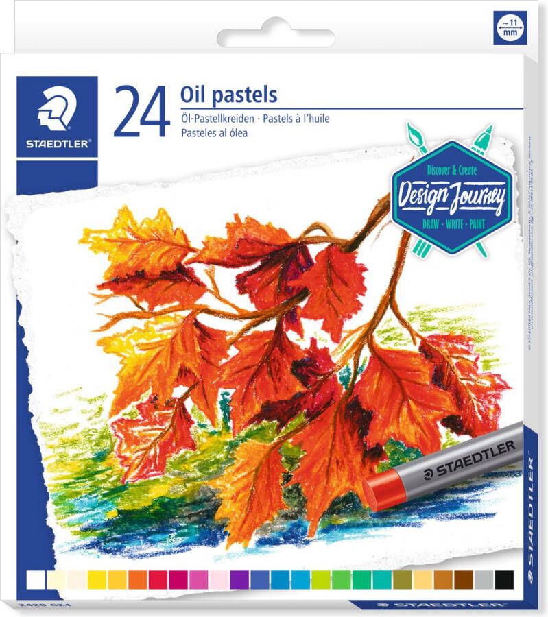 STAEDTLER Design Journey oliepastels 11 mm set 24 kleuren