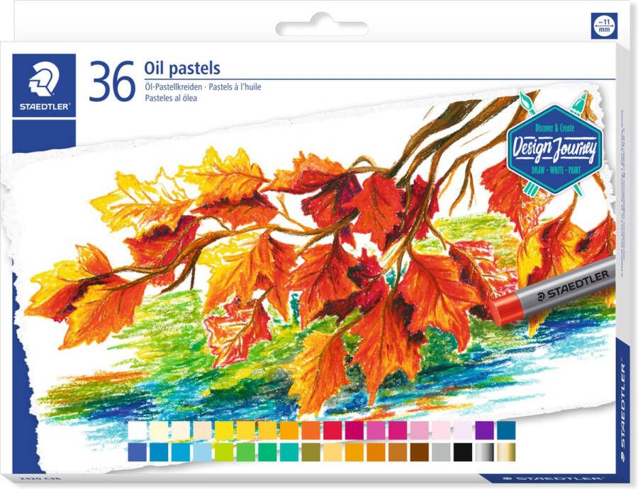 STAEDTLER Design Journey oliepastels 11 mm set 36 st