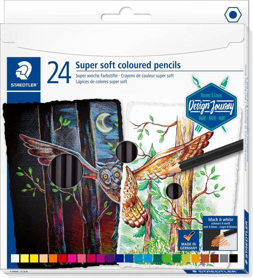 STAEDTLER Design Journey super soft kleurpotlood set 24 st