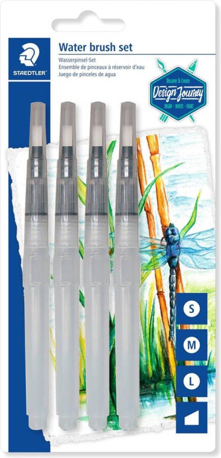 STAEDTLER Design Journey waterpenselen 4 maten