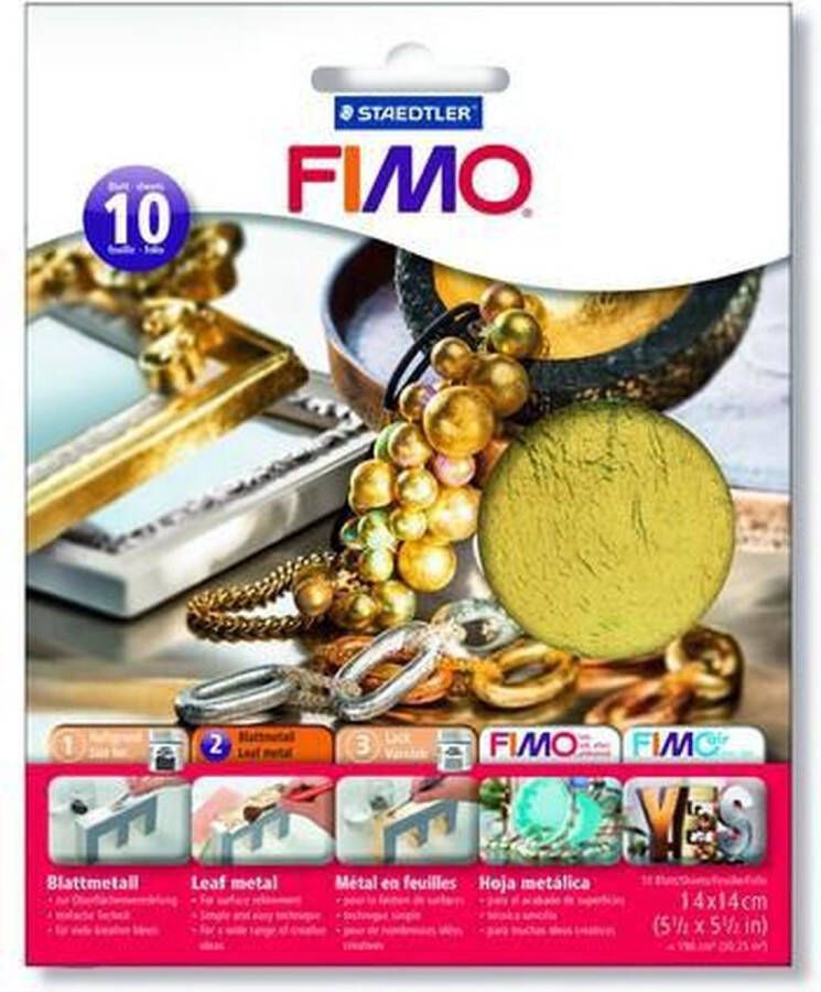 STAEDTLER Fimo Bladmetaal goud 10 vel 8781-11