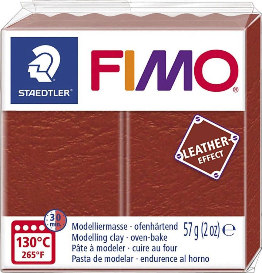 Fimo Staedtler Klei Fimo leather-effect 57 gr roest