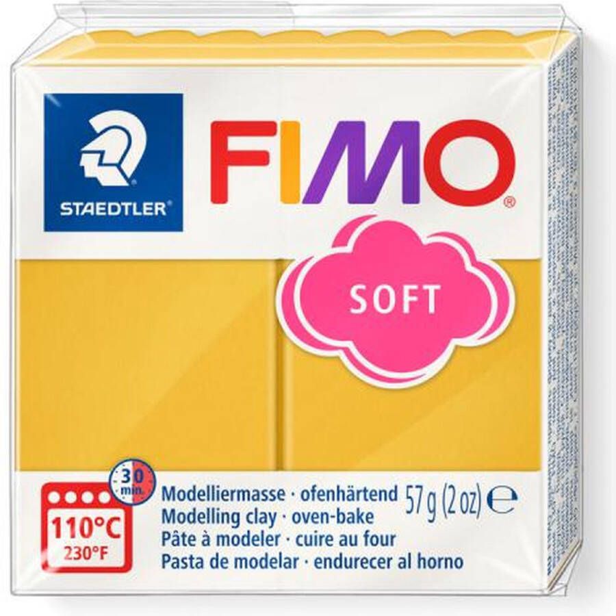 STAEDTLER Fimo soft boetseerklei 57g mango caramel