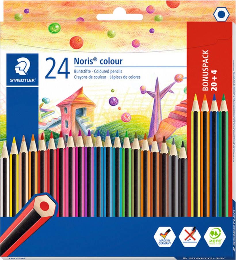 STAEDTLER Kleurpotloden Noris set à 20+4 kleuren