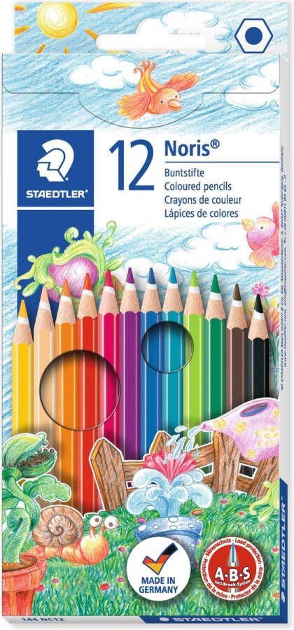 Staedtler kleurpotlood Noris Club 12 potloden in een kartonnen etui