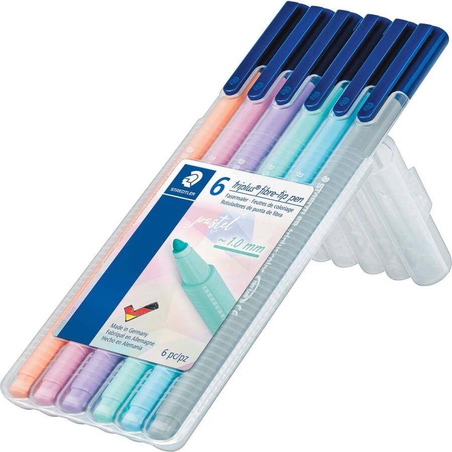 STAEDTLER Kleurstift staed 323 triplus color 6 pastelkleuren | 10 stuks