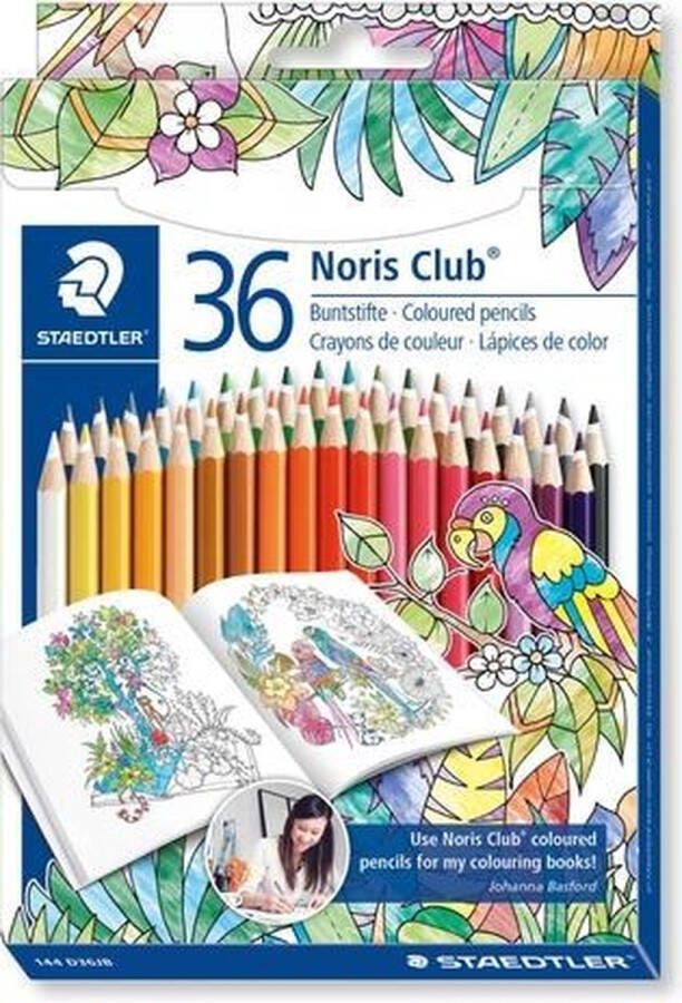 STAEDTLER Noris Club kleurpotlood set 36 st J. Basford Noris Club kleurpotlood set 36 st J. Basford