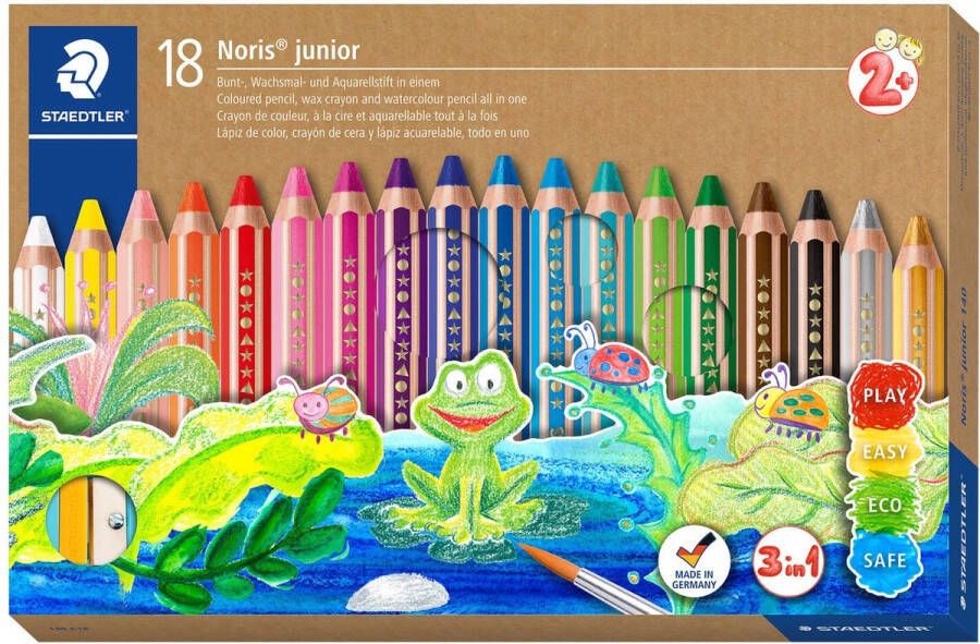 STAEDTLER Noris Junior 3-in-1 kleurpotlood set 18 st