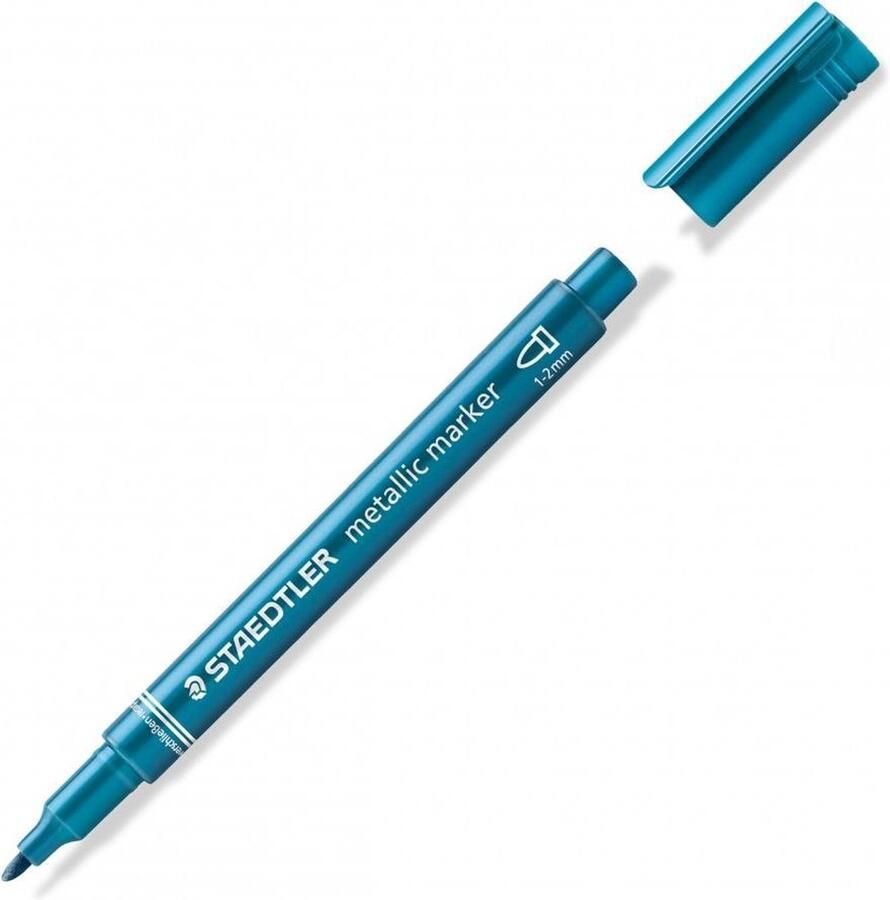 STAEDTLER markeer stift metallic blauw