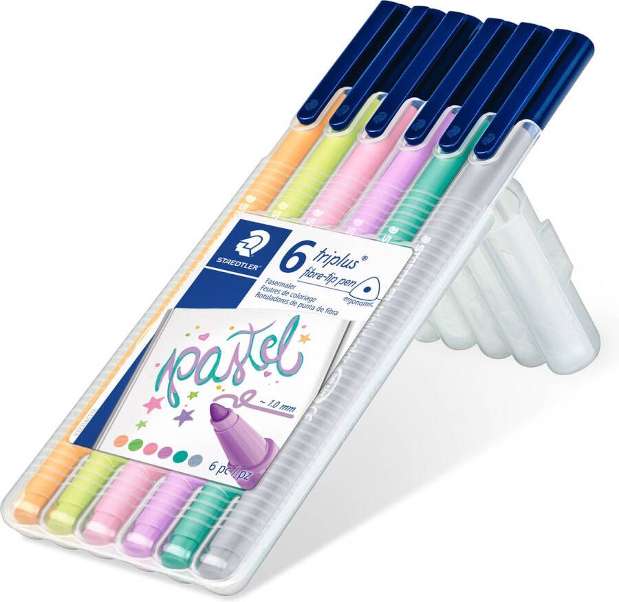 STAEDTLER triplus color kleurstift Box 6 st pastel colours