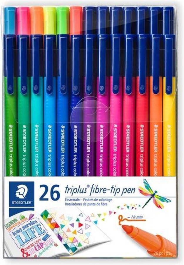 STAEDTLER triplus color kleurstift etui 26 st (20 + 6)