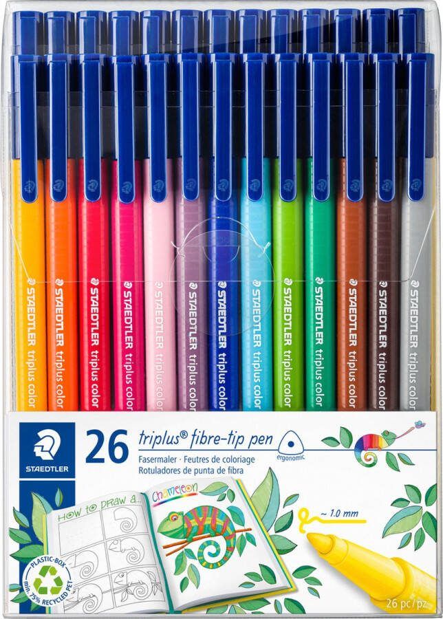 STAEDTLER triplus color kleurstift etui 26 st (20 + 6)