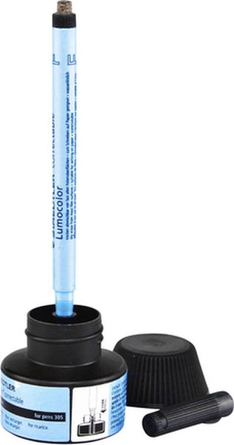 STAEDTLER Viltstiftvulling Lumocolor 305 non permanent correctable zwart 4 stuks