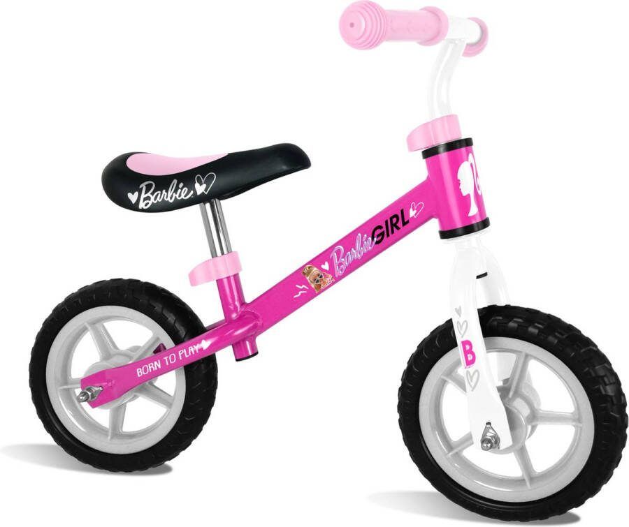 Mattel Loopfiets met 2 wielen Barbie Loopfiets met 2 wielen 10 Inch Meisjes Roze