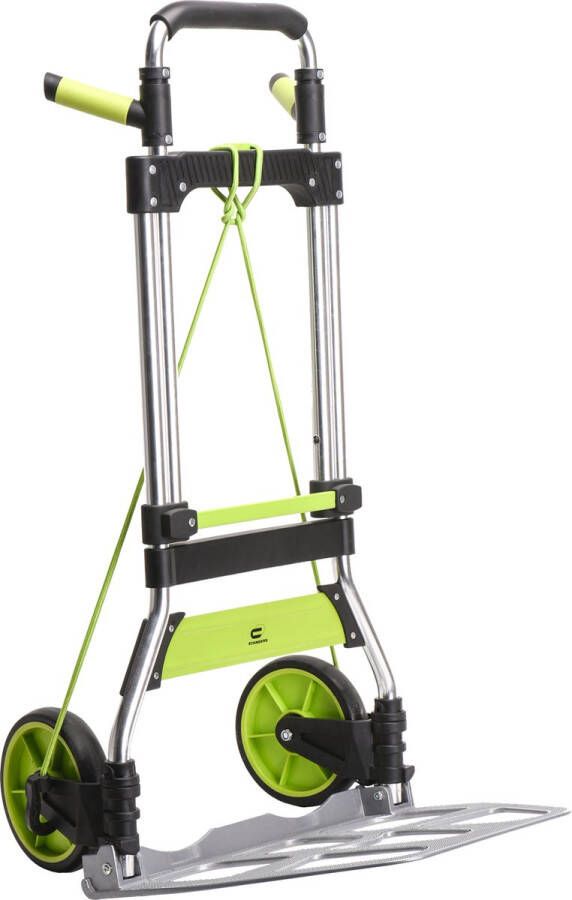 Stander S Opvouwbare steekwagen Inklapbare trolley In hoogte verstelbaar Ergonomische rubberen handgrepen Aluminium frame 100KG