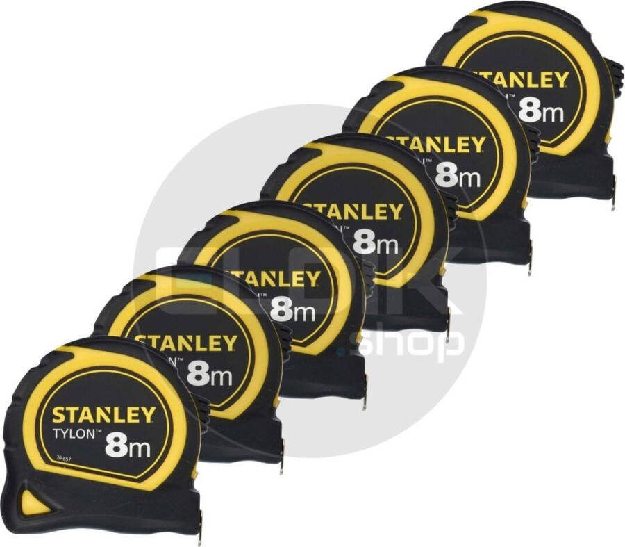 STANLEY 0-30-657 6 x Rolbandmaat Tylon 8m 25mm AKTIE