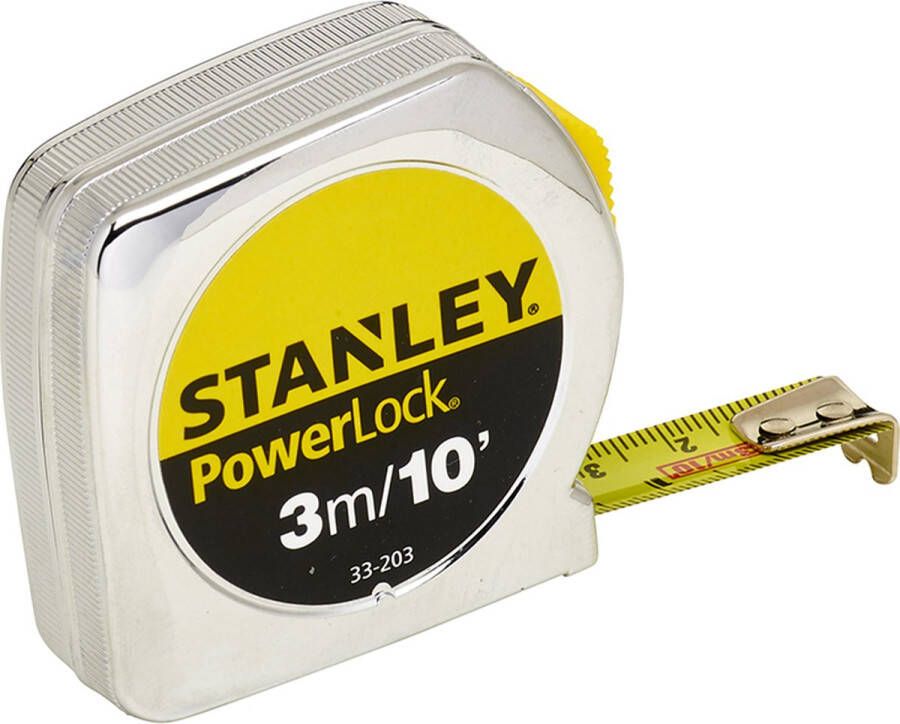 STANLEY 0-33-203 Powerlock ABS Rolmaat cm inch 3m x 12 7mm