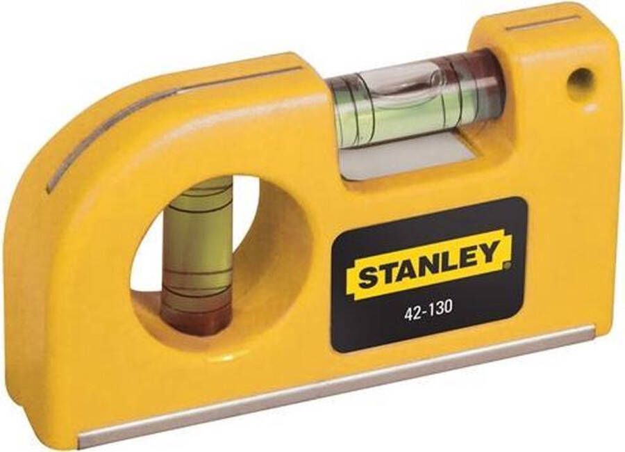 STANLEY 0-42-130 Pocket Spirit Level Magnetic Waterpas 8 7cm