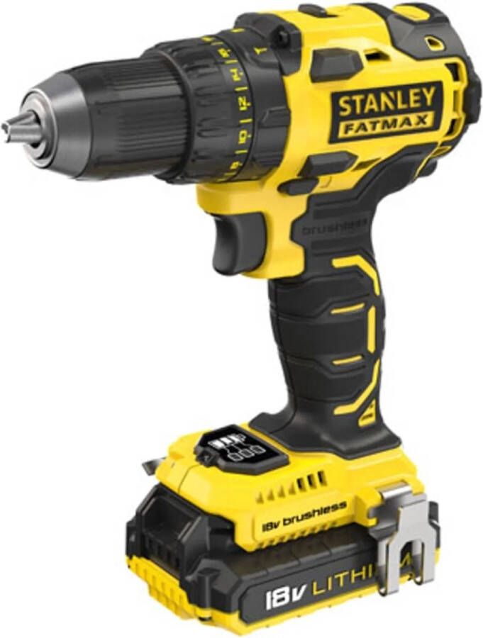 STANLEY 18V Brushless Accuschroef- boormachine 2 x 2.0Ah accu s 2A lader koffer