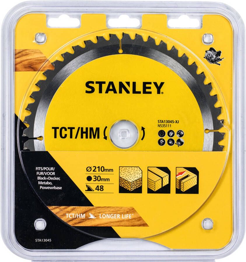 Stanley Cirkelzaagblad Sta13045-xj Tct hm Ø210mm