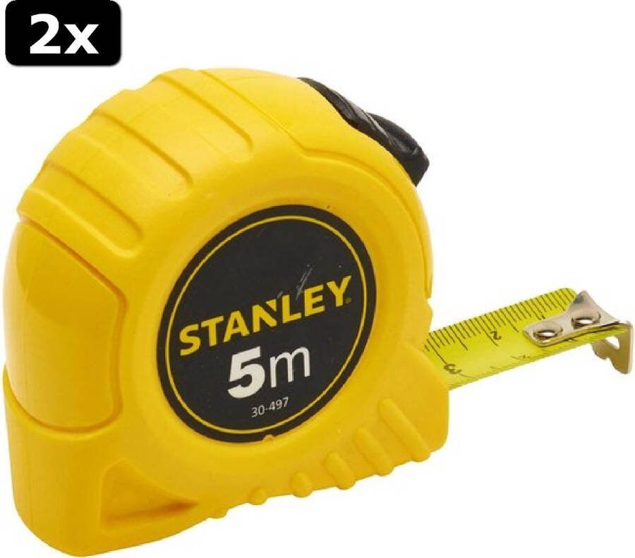 STANLEY 2x abs rolmaat 5m x19mm