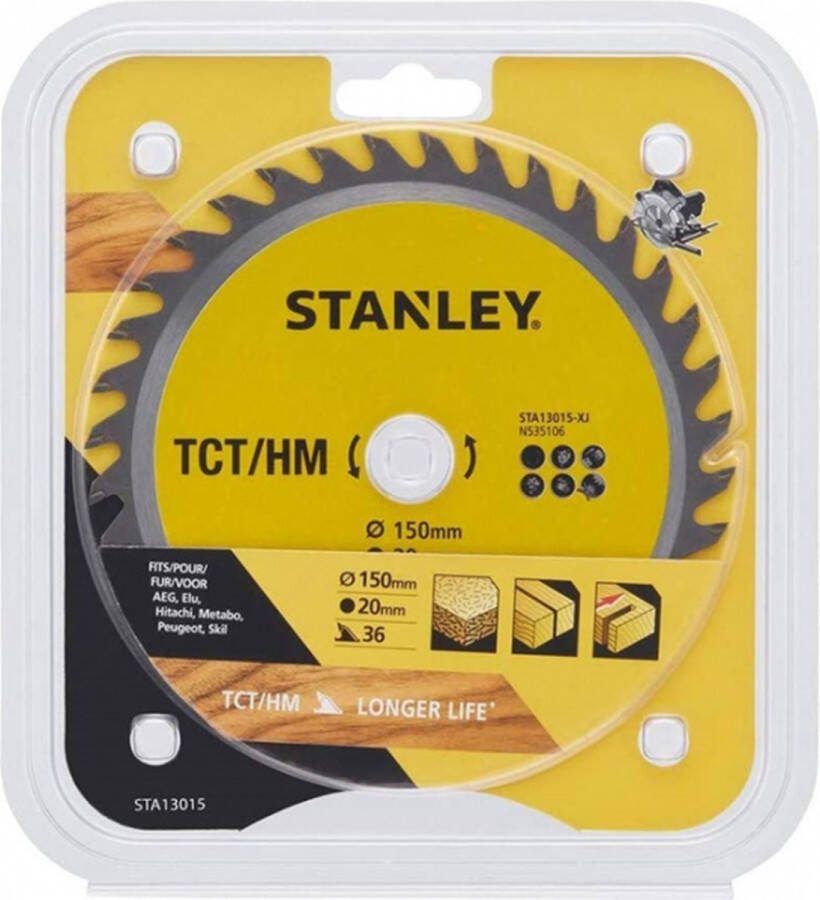 STANLEY – Cirkelzaagblad – 150×20mm – (36) – STA13015-XJ