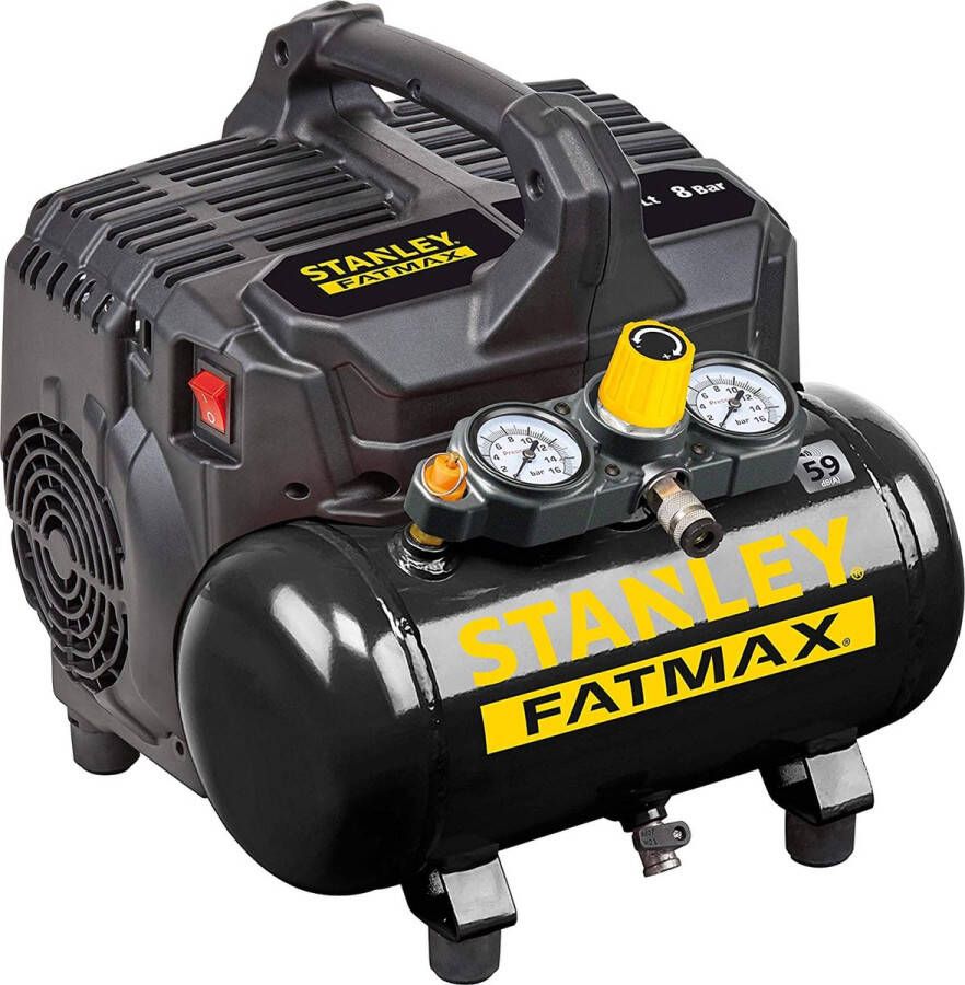 STANLEY Compressor DST 101 8 6 FMXCM00 Luchtcompressor Olievrij Max. 59dB