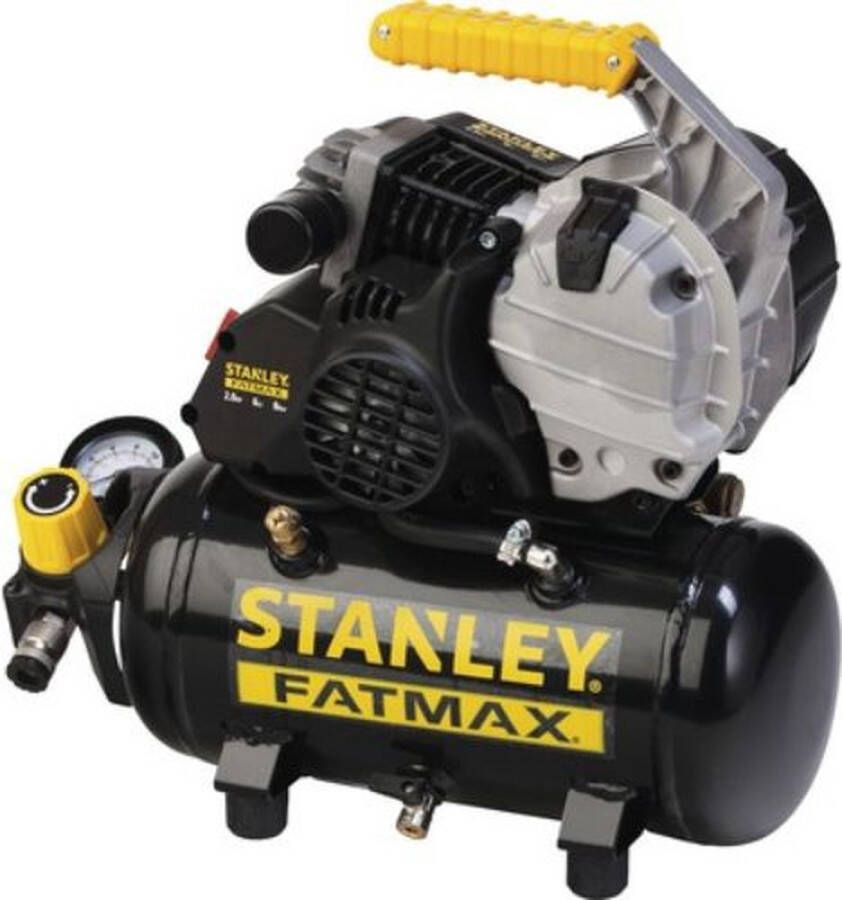 Stanley Compressor Hy227 8 6e Fmxcm00 Luchtcompressor 8bar 6l 222l min Ingebouwd Handvat Zwart