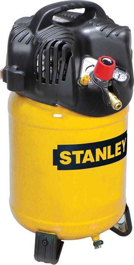 Stanley Compressorset olievrije luchtcompressor verticaal 1.5 pk 10 bar tankinhoud 24 L incl. accessoires 6-delig