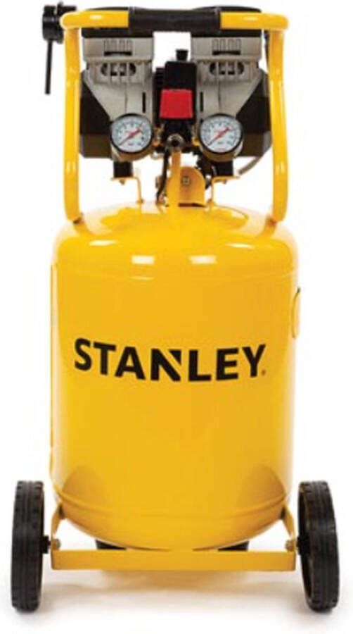 STANLEY Compressor olievrije luchtcompressor low noise compressor verticaal 1 pk 8 bar tankinhoud 50 L