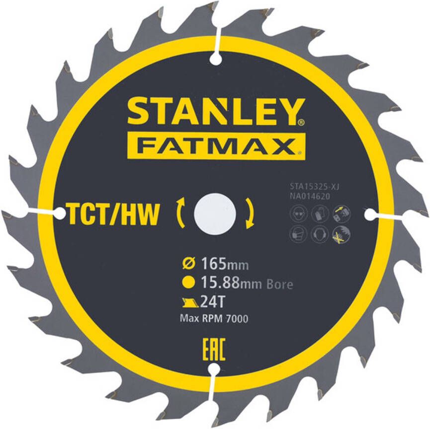 STANLEY Fatmax – Cirkelzaagblad – 165×15.28mm – (24) -STA15325-XJ